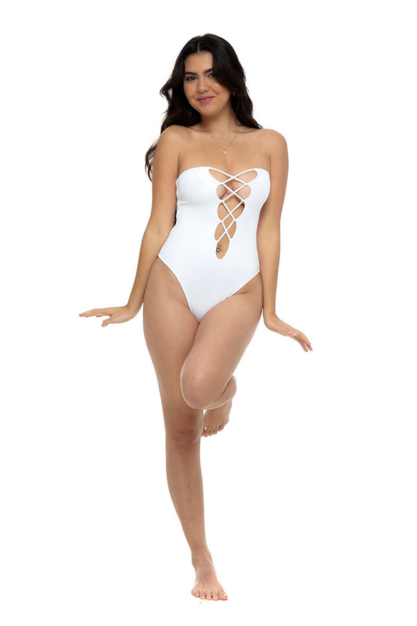 Pip Bodysuit - White, Black