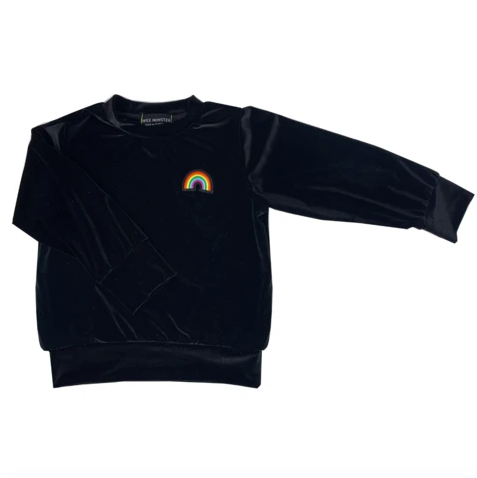 Rainbow Velvet Sweatshirt