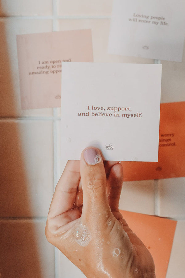 Shower Affirmation Cards