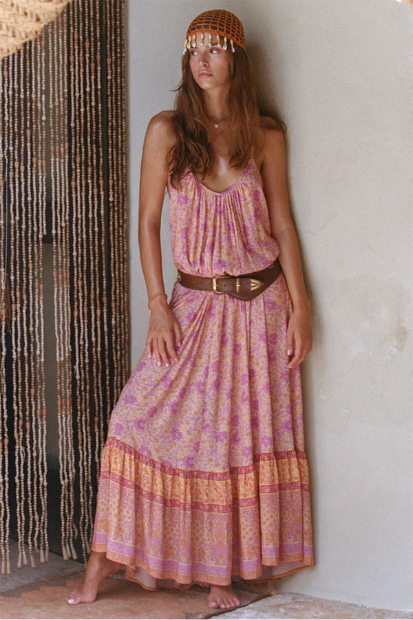 Village Strappy Maxi Dress