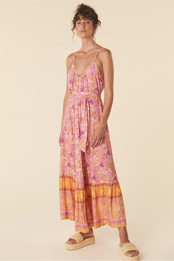 Village Strappy Maxi Dress