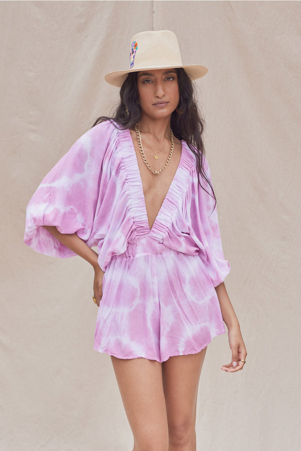 Float Romper - Dried Rose