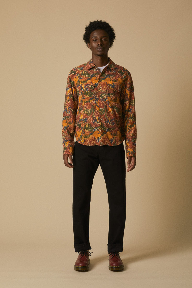 Marbleized LS Shirt