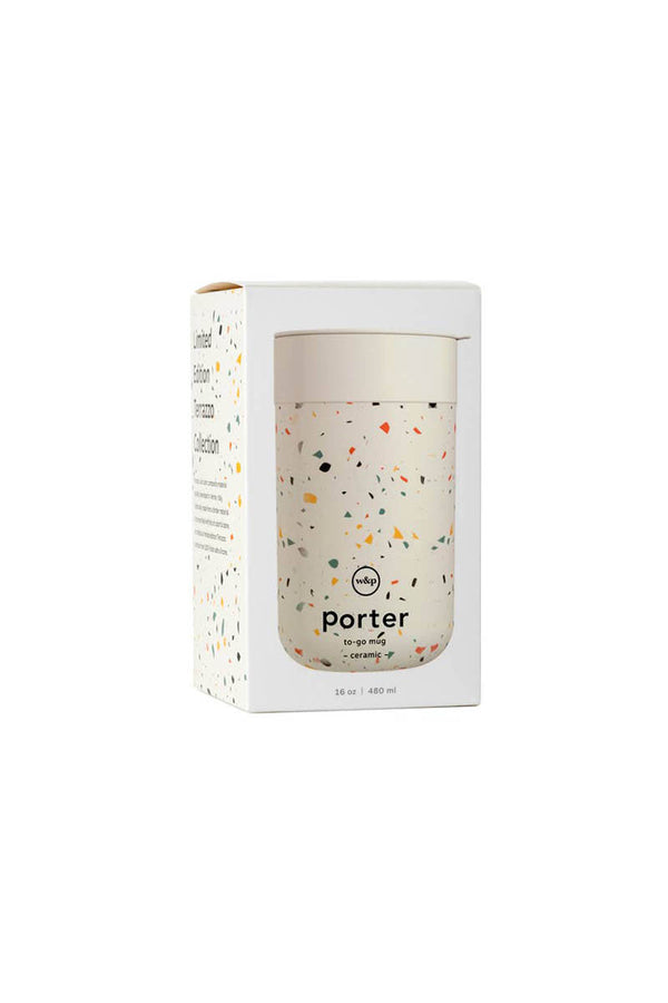 Porter Terrazzo Mug - Cream 16oz