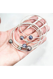 Tahitian Pearl Bangle - 14kt  - 10-11mm Large Pearl
