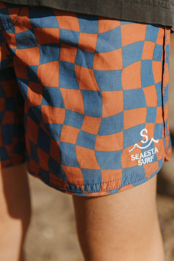 Wavy Checks Boardshorts